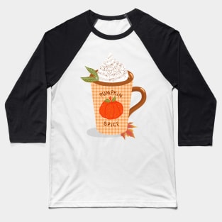 Pumpkin Spice Latte Baseball T-Shirt